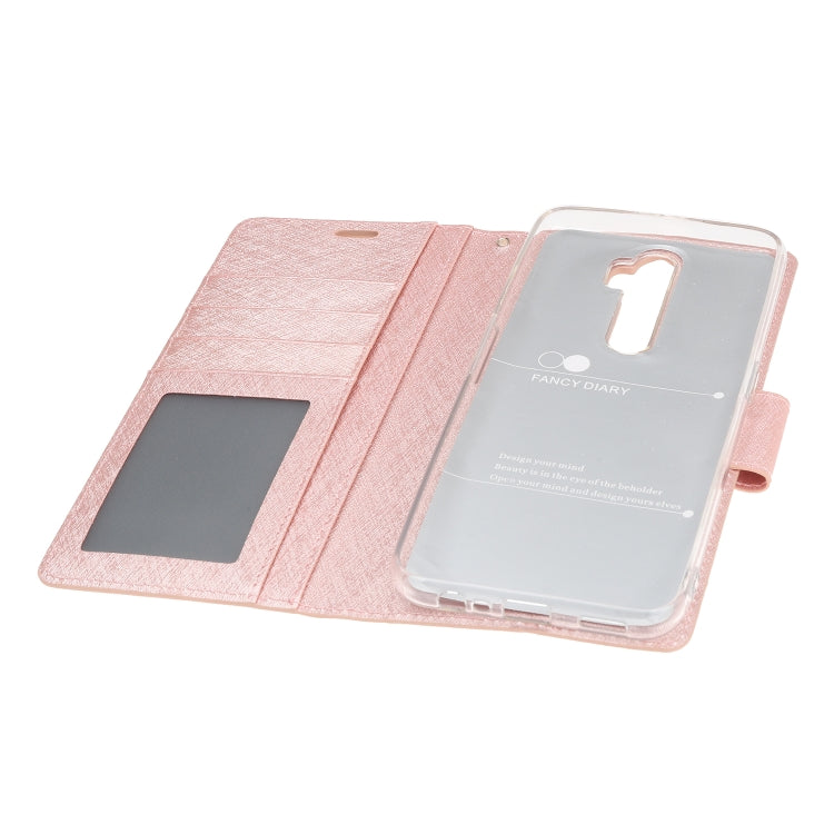 For OPPO A9 (2020) Silk Texture Horizontal Flip Leather Case with Holder & Card Slots & Wallet & Photo Frame