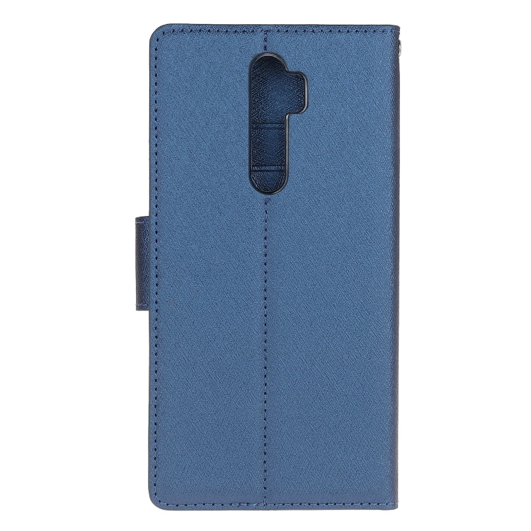 For OPPO A9 (2020) Silk Texture Horizontal Flip Leather Case with Holder & Card Slots & Wallet & Photo Frame