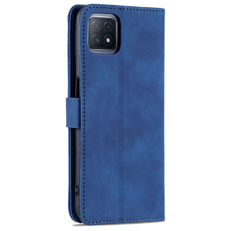 For OPPO A72 5G / A52 5G AZNS Skin Feel Calf Texture Horizontal Flip Leather Case with Card Slots & Holder & Wallet