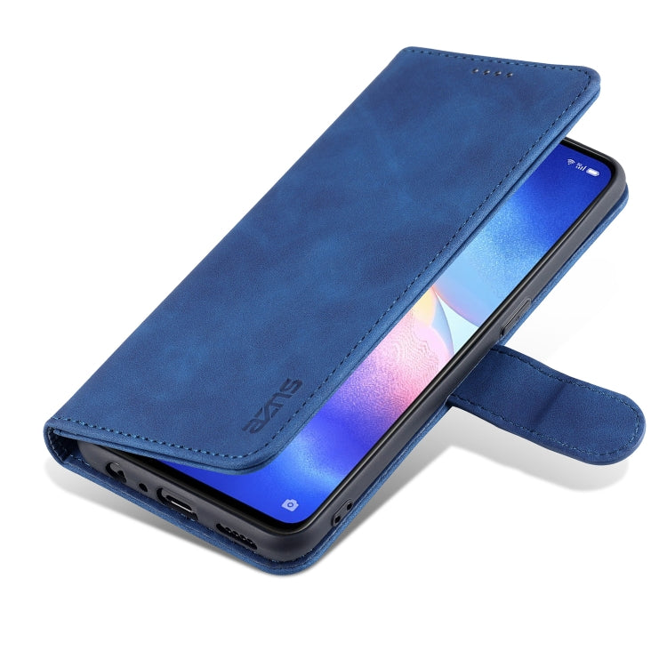 For OPPO Reno5 / Reno5 K AZNS Skin Feel Calf Texture Horizontal Flip Leather Case with Card Slots & Holder & Wallet