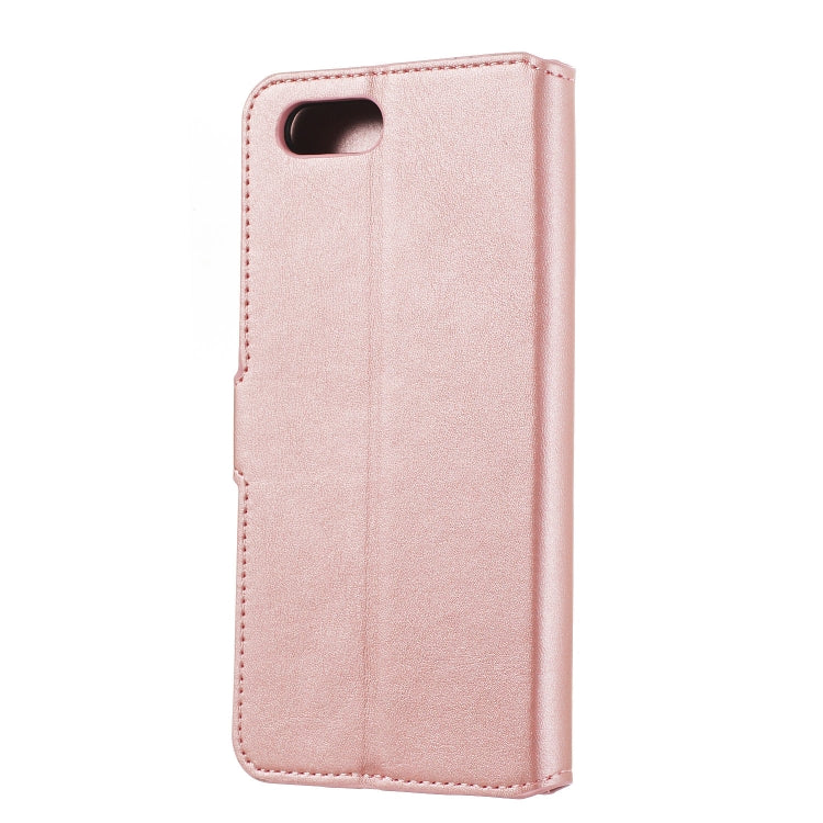 For OPPO A3s / A5 / R15 Neo Solid Color Buckle Horizontal Flip Leather Case with Wallet & Holder & Card Slots