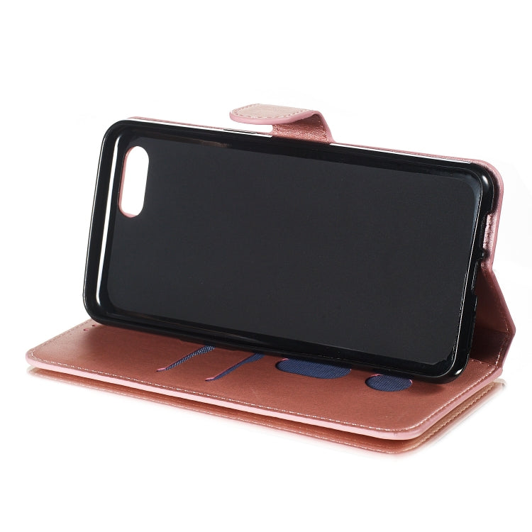 For OPPO A3s / A5 / R15 Neo Solid Color Buckle Horizontal Flip Leather Case with Wallet & Holder & Card Slots