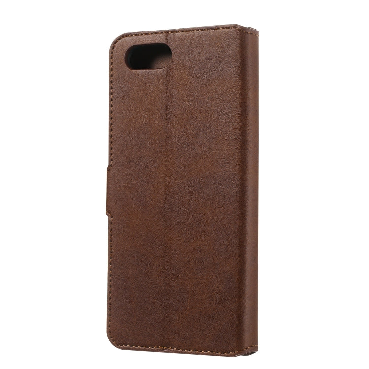 For OPPO A3s / A5 / R15 Neo Solid Color Buckle Horizontal Flip Leather Case with Wallet & Holder & Card Slots