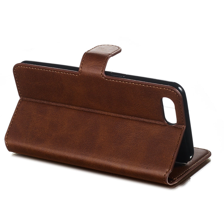 For OPPO A3s / A5 / R15 Neo Solid Color Buckle Horizontal Flip Leather Case with Wallet & Holder & Card Slots