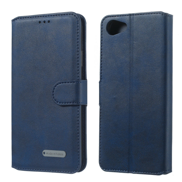 For OPPO A83 / A1 Solid Color Buckle Horizontal Flip Leather Case with Wallet & Holder & Card Slots