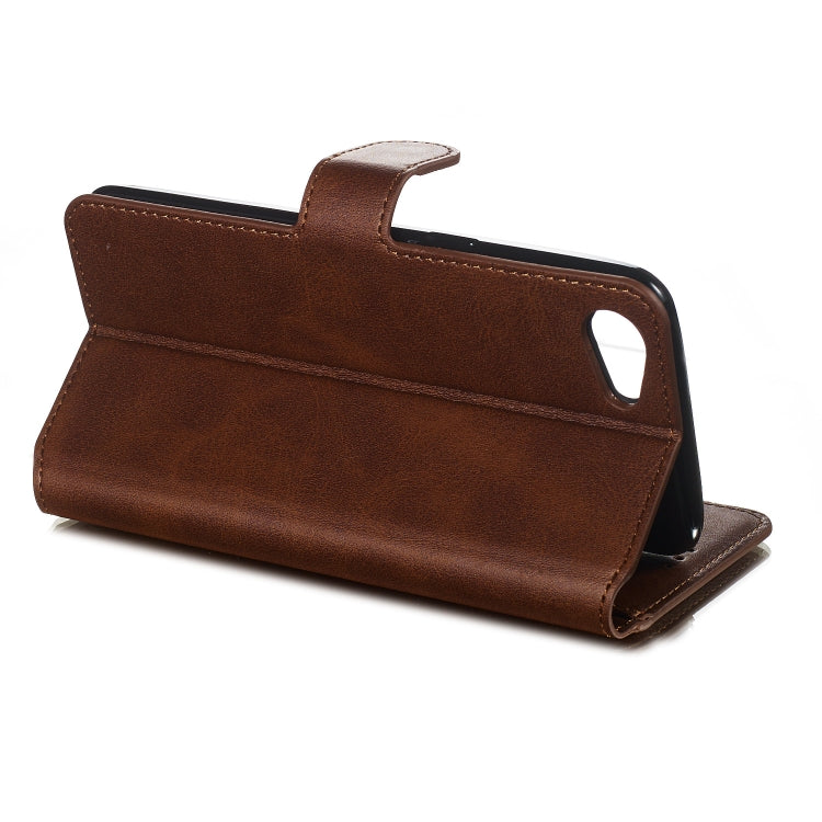 For OPPO A83 / A1 Solid Color Buckle Horizontal Flip Leather Case with Wallet & Holder & Card Slots