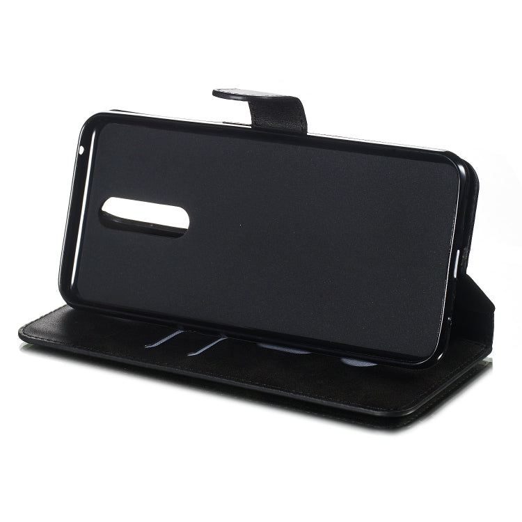 For OPPO A9 / F11 Solid Color Buckle Horizontal Flip Leather Case with Wallet & Holder & Card Slots