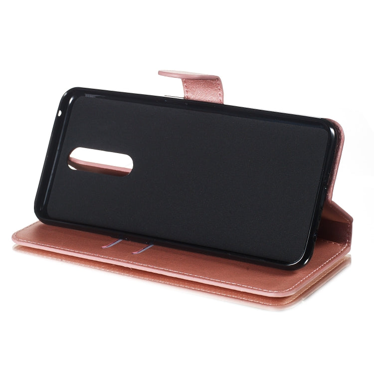 For OPPO A9 / F11 Solid Color Buckle Horizontal Flip Leather Case with Wallet & Holder & Card Slots