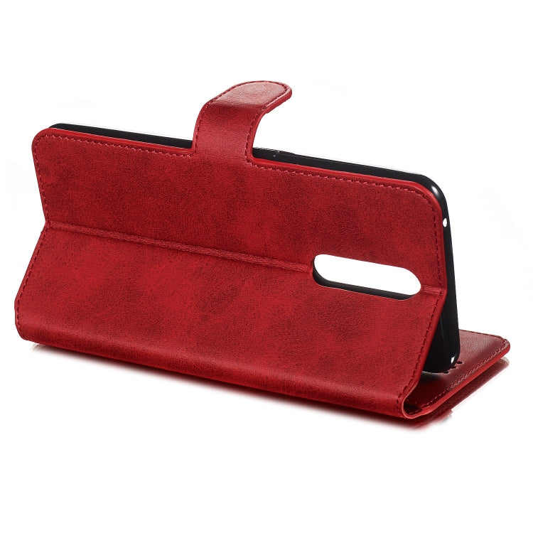 For OPPO A9 / F11 Solid Color Buckle Horizontal Flip Leather Case with Wallet & Holder & Card Slots