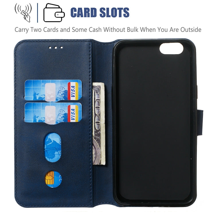 For OPPO A59 / F1s Solid Color Buckle Horizontal Flip Leather Case with Wallet & Holder & Card Slots