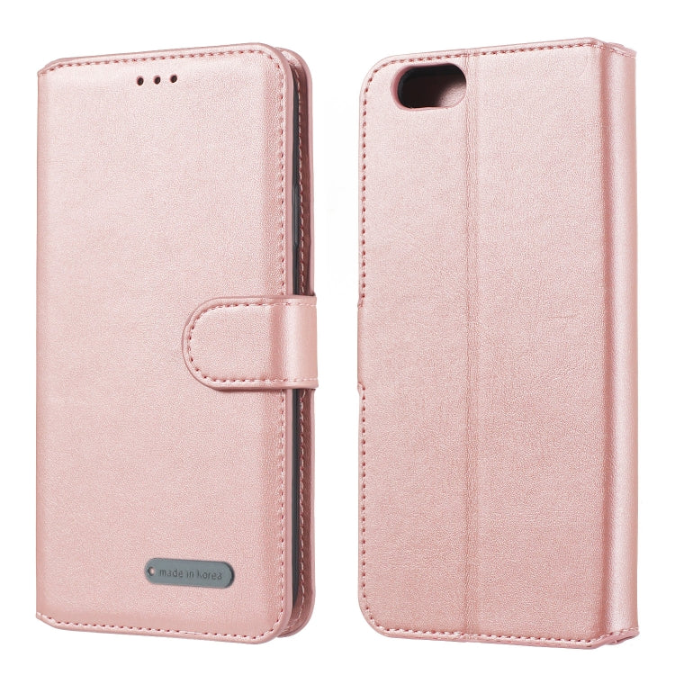 For OPPO A59 / F1s Solid Color Buckle Horizontal Flip Leather Case with Wallet & Holder & Card Slots