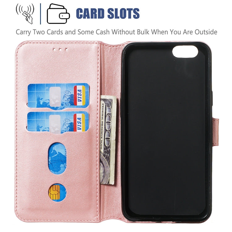 For OPPO A59 / F1s Solid Color Buckle Horizontal Flip Leather Case with Wallet & Holder & Card Slots
