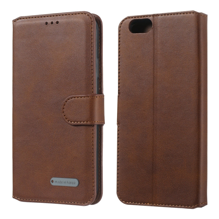 For OPPO A59 / F1s Solid Color Buckle Horizontal Flip Leather Case with Wallet & Holder & Card Slots