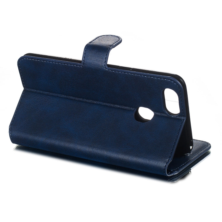 For OPPO A73 / F5 Solid Color Buckle Horizontal Flip Leather Case with Wallet & Holder & Card Slots