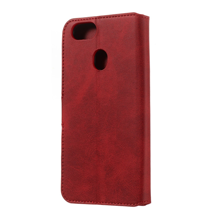 For OPPO A73 / F5 Solid Color Buckle Horizontal Flip Leather Case with Wallet & Holder & Card Slots