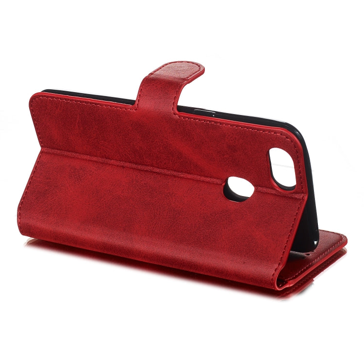 For OPPO A73 / F5 Solid Color Buckle Horizontal Flip Leather Case with Wallet & Holder & Card Slots