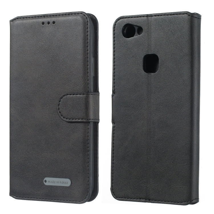For Vivo Y83 Solid Color Buckle Horizontal Flip Leather Case with Wallet & Holder & Card Slots