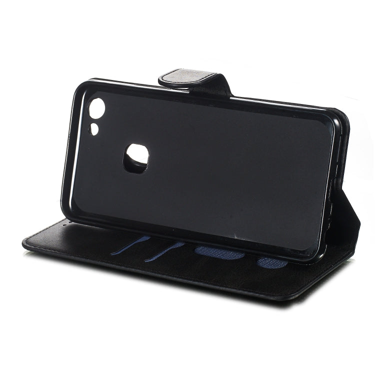 For Vivo Y83 Solid Color Buckle Horizontal Flip Leather Case with Wallet & Holder & Card Slots