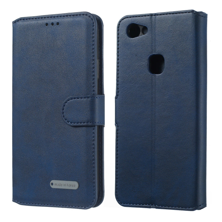 For Vivo Y83 Solid Color Buckle Horizontal Flip Leather Case with Wallet & Holder & Card Slots