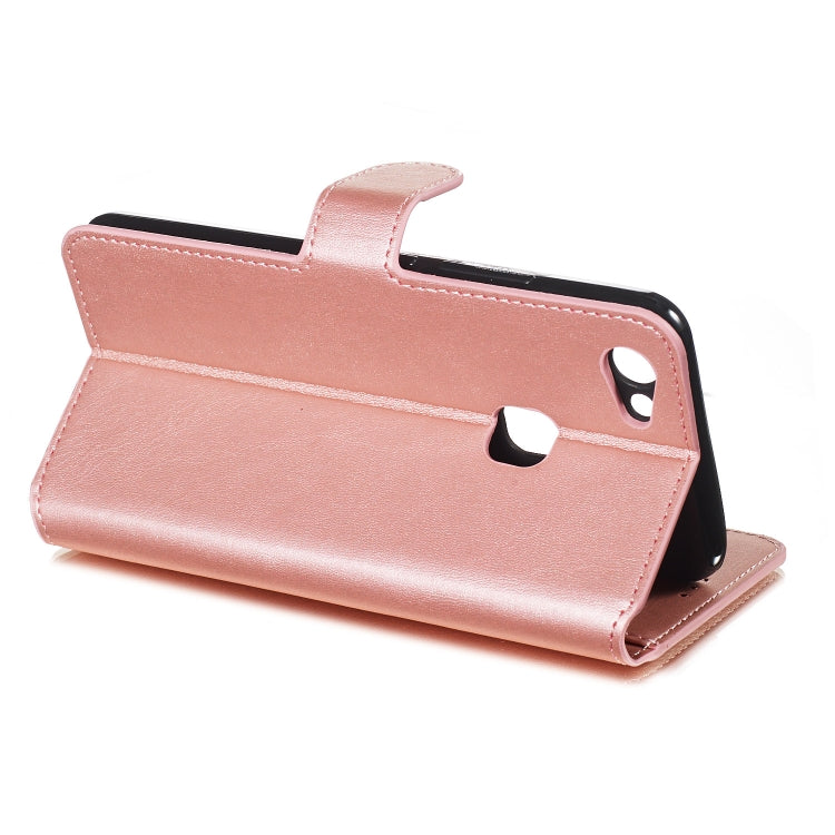 For Vivo Y83 Solid Color Buckle Horizontal Flip Leather Case with Wallet & Holder & Card Slots