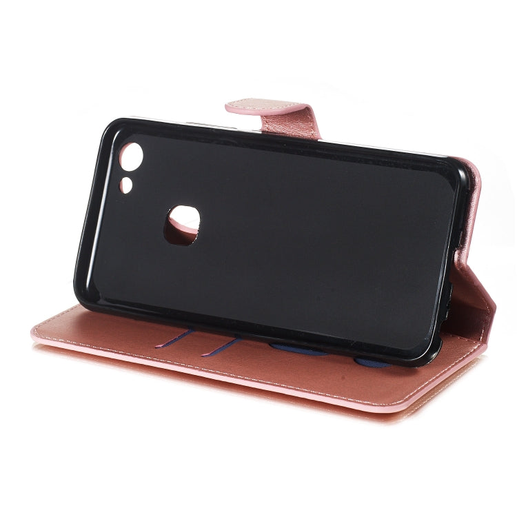 For Vivo Y83 Solid Color Buckle Horizontal Flip Leather Case with Wallet & Holder & Card Slots
