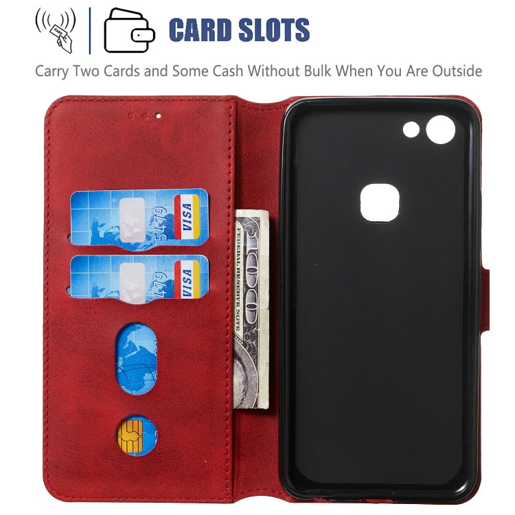 For Vivo Y83 Solid Color Buckle Horizontal Flip Leather Case with Wallet & Holder & Card Slots