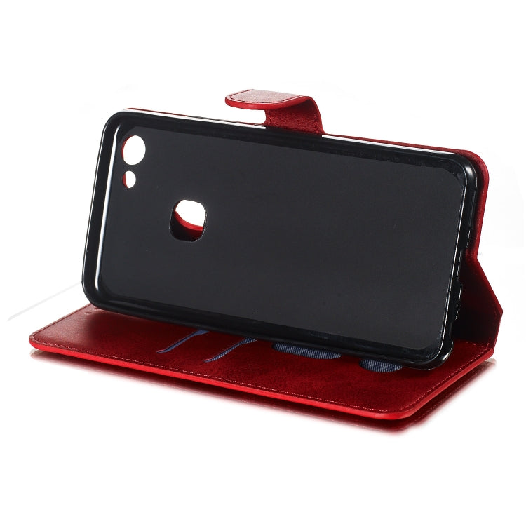 For Vivo Y83 Solid Color Buckle Horizontal Flip Leather Case with Wallet & Holder & Card Slots