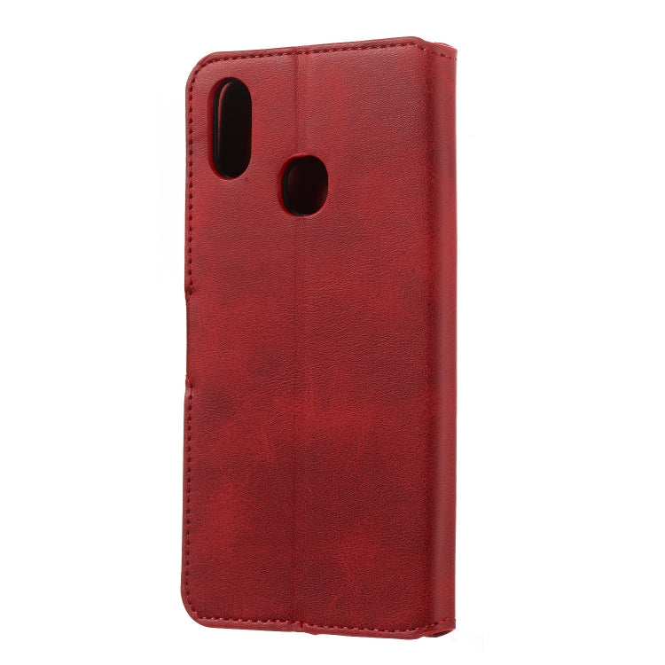 For Vivo Y91i / Y93 / Y95 Solid Color Buckle Horizontal Flip Leather Case with Wallet & Holder & Card Slots