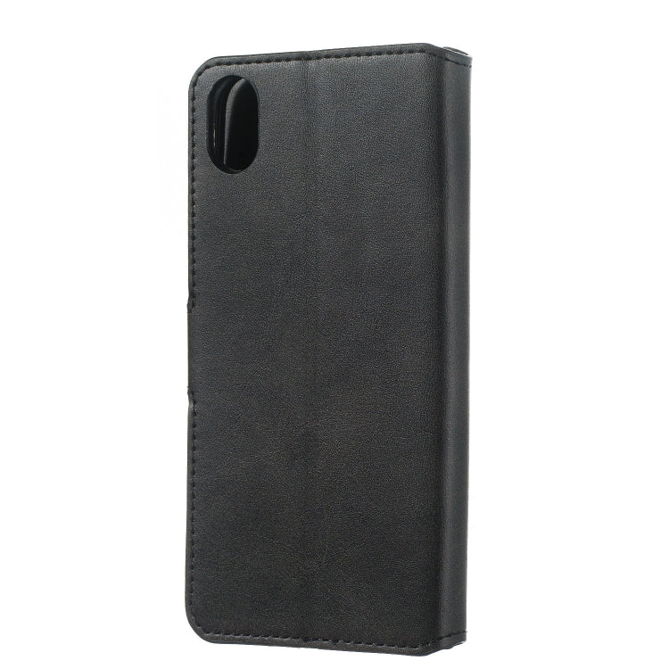 For Xiaomi Redmi 7A Solid Color Buckle Horizontal Flip Leather Case with Wallet & Holder & Card Slots