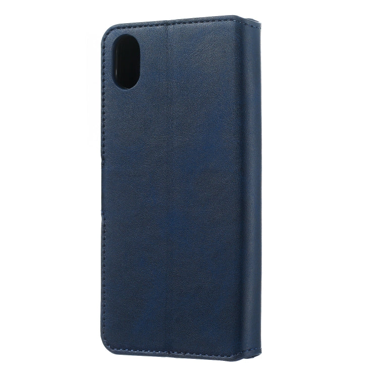 For Xiaomi Redmi 7A Solid Color Buckle Horizontal Flip Leather Case with Wallet & Holder & Card Slots