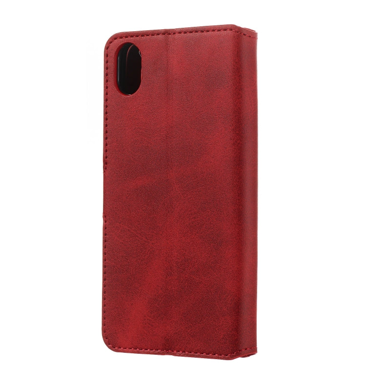 For Xiaomi Redmi 7A Solid Color Buckle Horizontal Flip Leather Case with Wallet & Holder & Card Slots