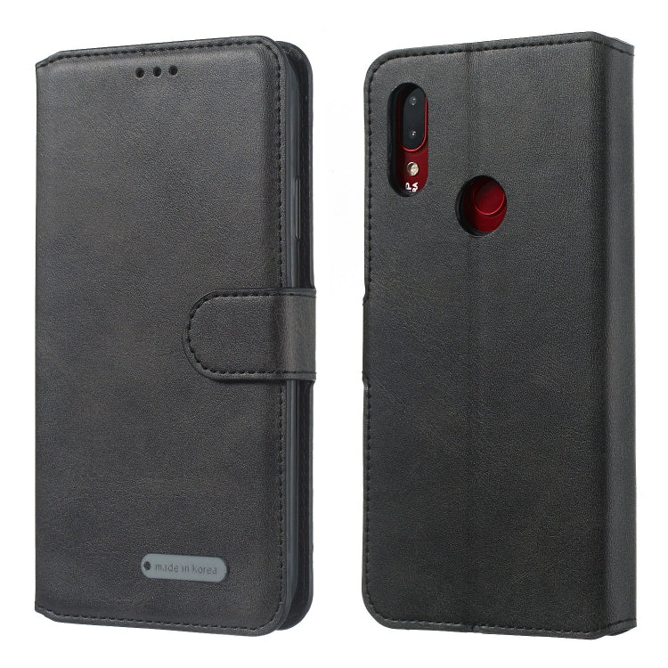 For Xiaomi Redmi 7 / Y3 Solid Color Buckle Horizontal Flip Leather Case with Wallet & Holder & Card Slots