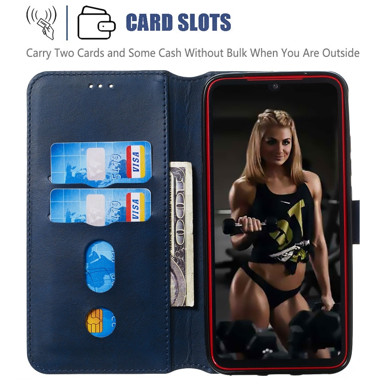 For Xiaomi Redmi 7 / Y3 Solid Color Buckle Horizontal Flip Leather Case with Wallet & Holder & Card Slots