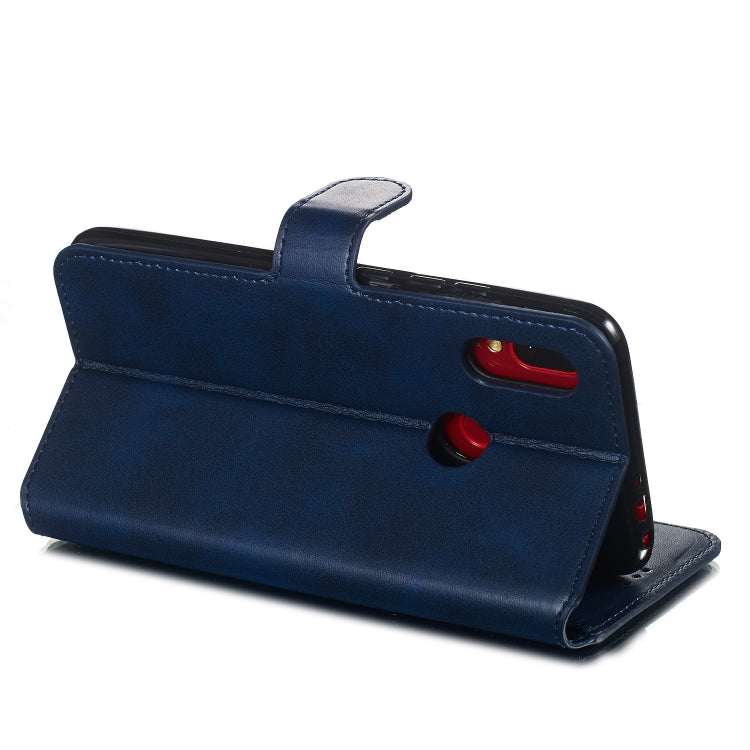 For Xiaomi Redmi 7 / Y3 Solid Color Buckle Horizontal Flip Leather Case with Wallet & Holder & Card Slots