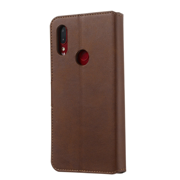 For Xiaomi Redmi 7 / Y3 Solid Color Buckle Horizontal Flip Leather Case with Wallet & Holder & Card Slots