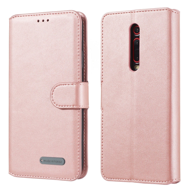 For Xiaomi Redmi K20 / Mi 9T / Redmi K20 Pro / Mi 9T Pro Solid Color Buckle Horizontal Flip Leather Case with Wallet & Holder & Card Slots