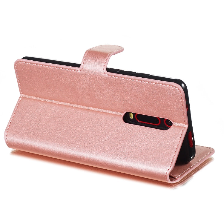 For Xiaomi Redmi K20 / Mi 9T / Redmi K20 Pro / Mi 9T Pro Solid Color Buckle Horizontal Flip Leather Case with Wallet & Holder & Card Slots