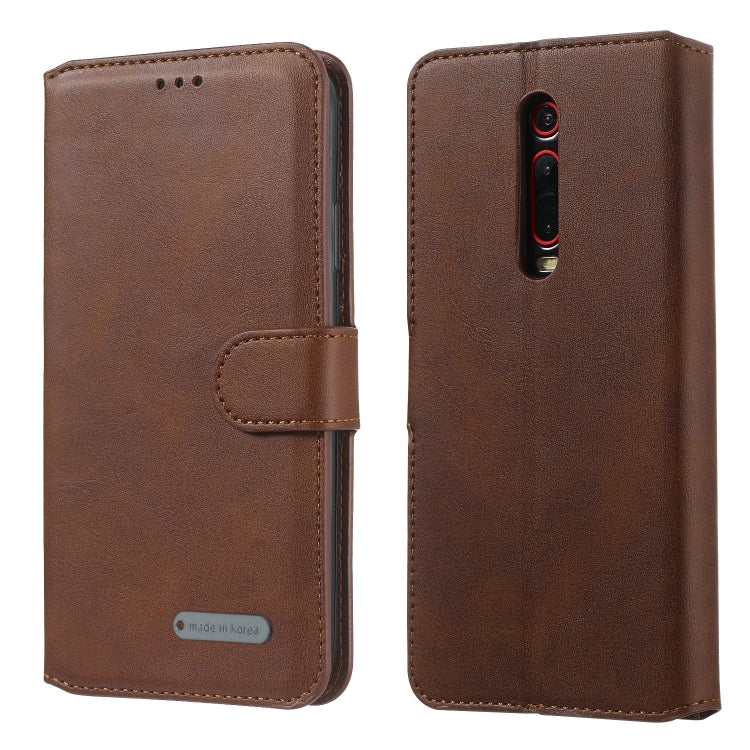 For Xiaomi Redmi K20 / Mi 9T / Redmi K20 Pro / Mi 9T Pro Solid Color Buckle Horizontal Flip Leather Case with Wallet & Holder & Card Slots