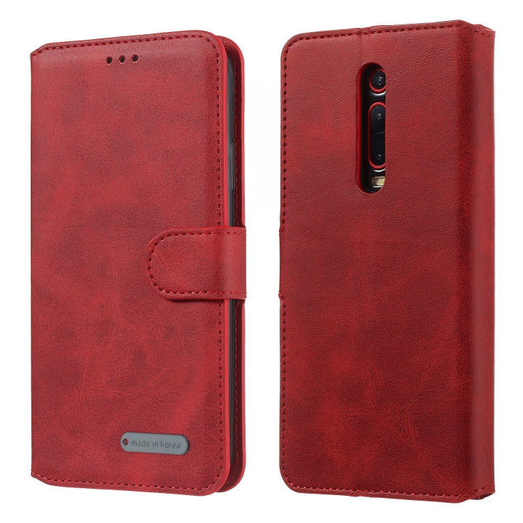 For Xiaomi Redmi K20 / Mi 9T / Redmi K20 Pro / Mi 9T Pro Solid Color Buckle Horizontal Flip Leather Case with Wallet & Holder & Card Slots