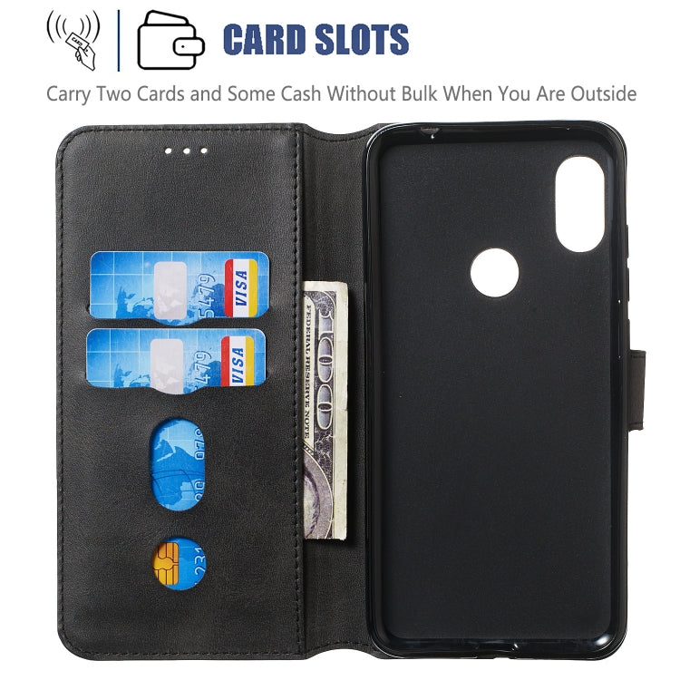 For Xiaomi Redmi Note 6 Pro Solid Color Buckle Horizontal Flip Leather Case with Wallet & Holder & Card Slots