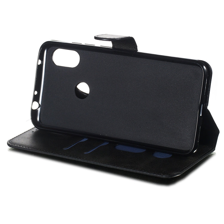 For Xiaomi Redmi Note 6 Pro Solid Color Buckle Horizontal Flip Leather Case with Wallet & Holder & Card Slots