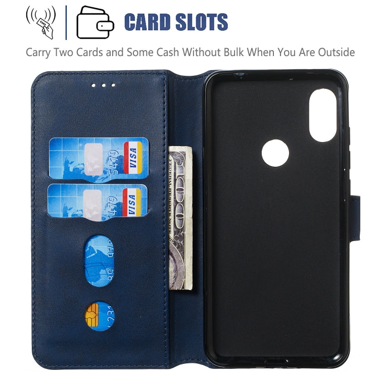For Xiaomi Redmi Note 6 Pro Solid Color Buckle Horizontal Flip Leather Case with Wallet & Holder & Card Slots