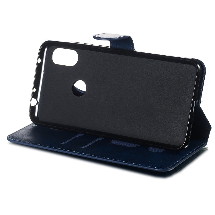 For Xiaomi Redmi Note 6 Pro Solid Color Buckle Horizontal Flip Leather Case with Wallet & Holder & Card Slots