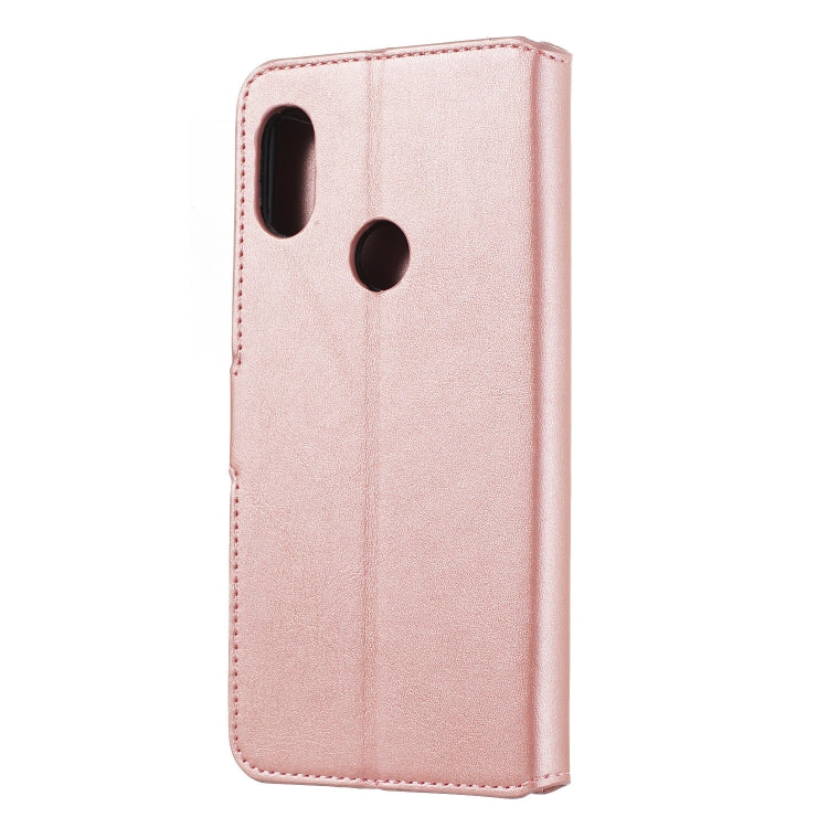 For Xiaomi Redmi Note 6 Pro Solid Color Buckle Horizontal Flip Leather Case with Wallet & Holder & Card Slots