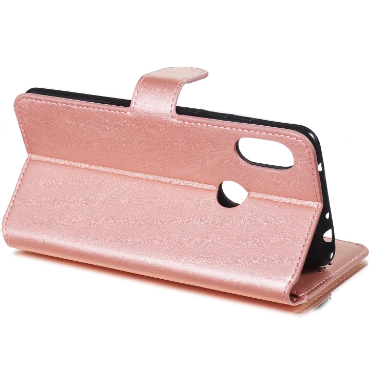 For Xiaomi Redmi Note 6 Pro Solid Color Buckle Horizontal Flip Leather Case with Wallet & Holder & Card Slots