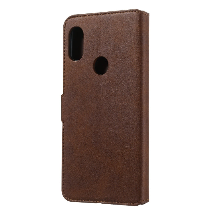 For Xiaomi Redmi Note 6 Pro Solid Color Buckle Horizontal Flip Leather Case with Wallet & Holder & Card Slots