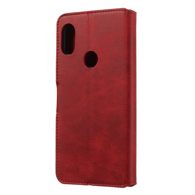 For Xiaomi Redmi Note 6 Pro Solid Color Buckle Horizontal Flip Leather Case with Wallet & Holder & Card Slots
