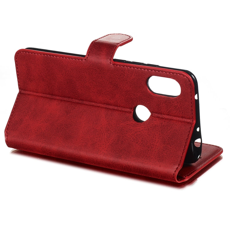 For Xiaomi Redmi Note 6 Pro Solid Color Buckle Horizontal Flip Leather Case with Wallet & Holder & Card Slots