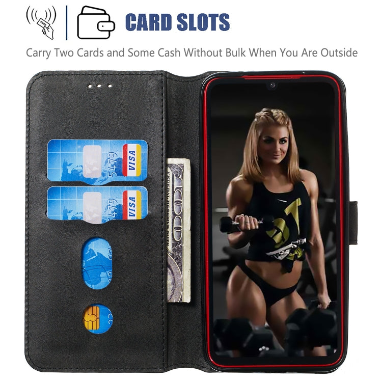 For Xiaomi Redmi Note 7/ Note 7 Pro Solid Color Buckle Horizontal Flip Leather Case with Wallet & Holder & Card Slots