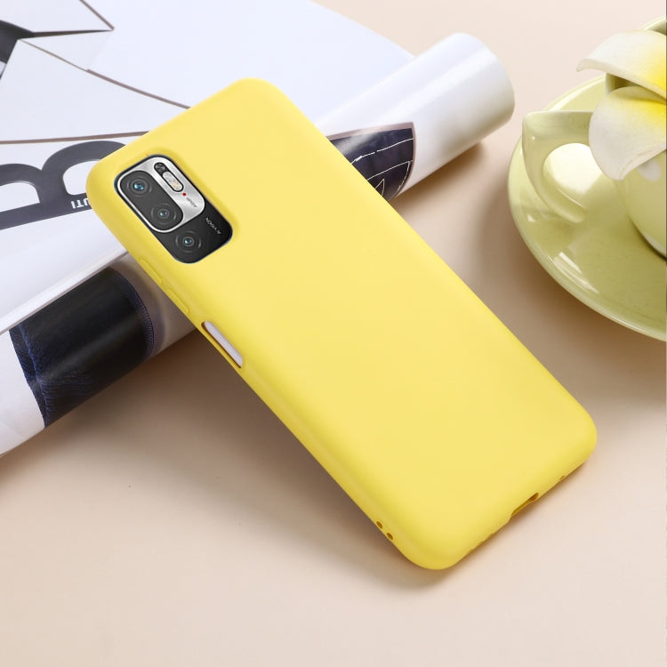 For Xiaomi Redmi Note 10 5G Pure Color Liquid Silicone Shockproof Full Coverage Case